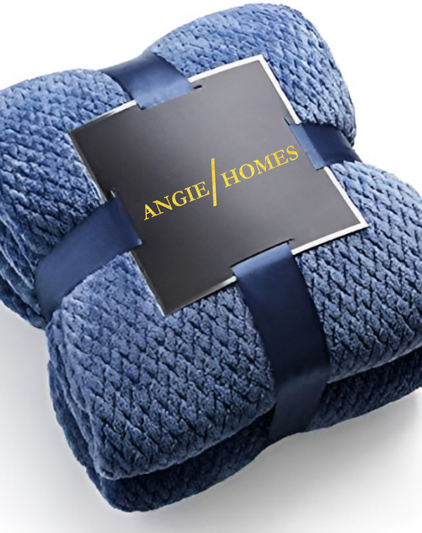 Blue Throw blanket for Wedding Gifting ANGIE HOMES