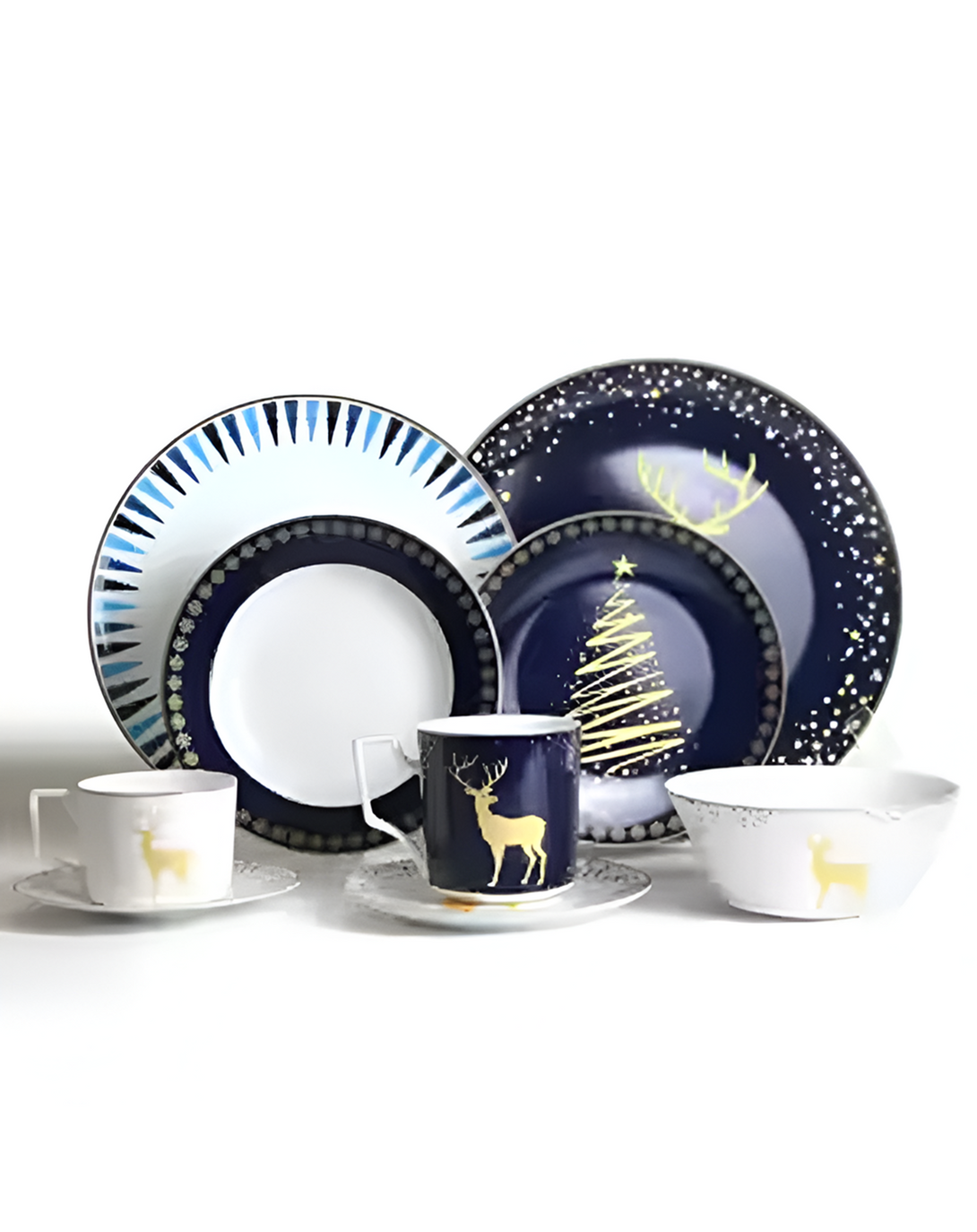 Benjam reindeer Dinner Plates ANGIE HOMES