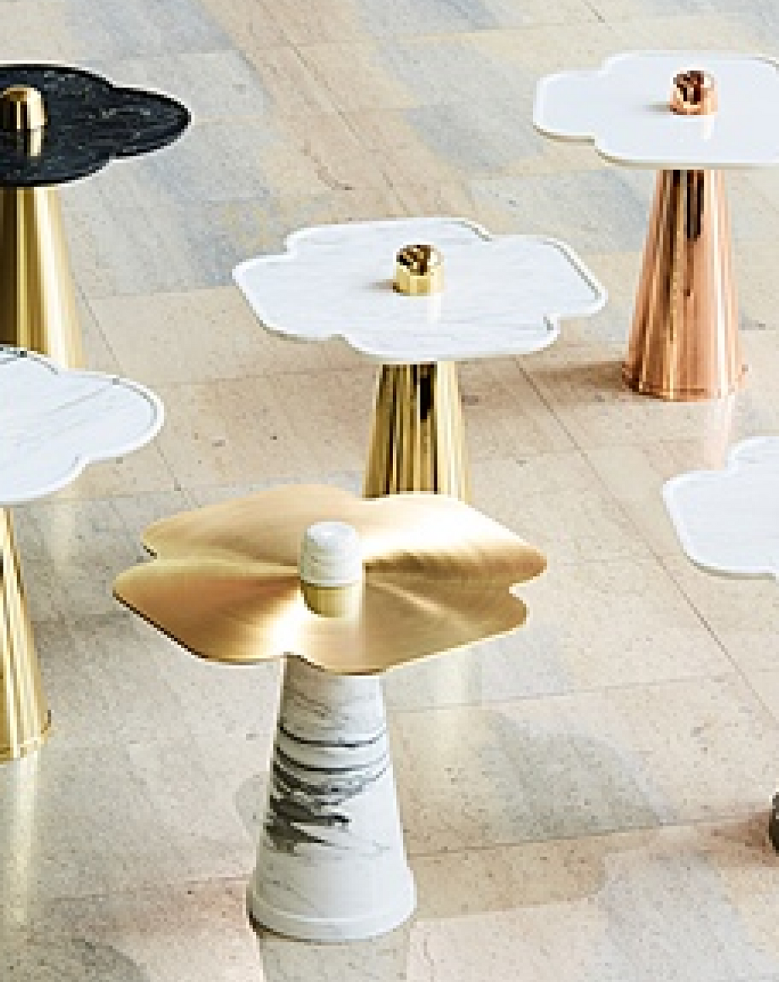 Stainless Joey Metal Coffee Table - Angie India Furniture ANGIE HOMES