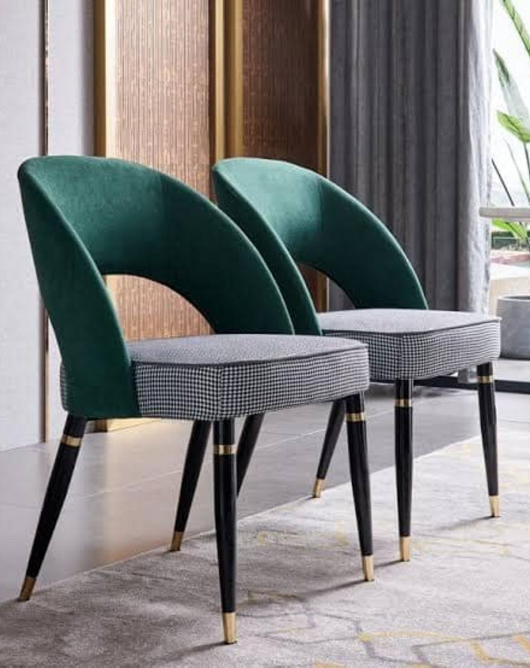 Meranda fabric dining chairs ANGIE HOMES