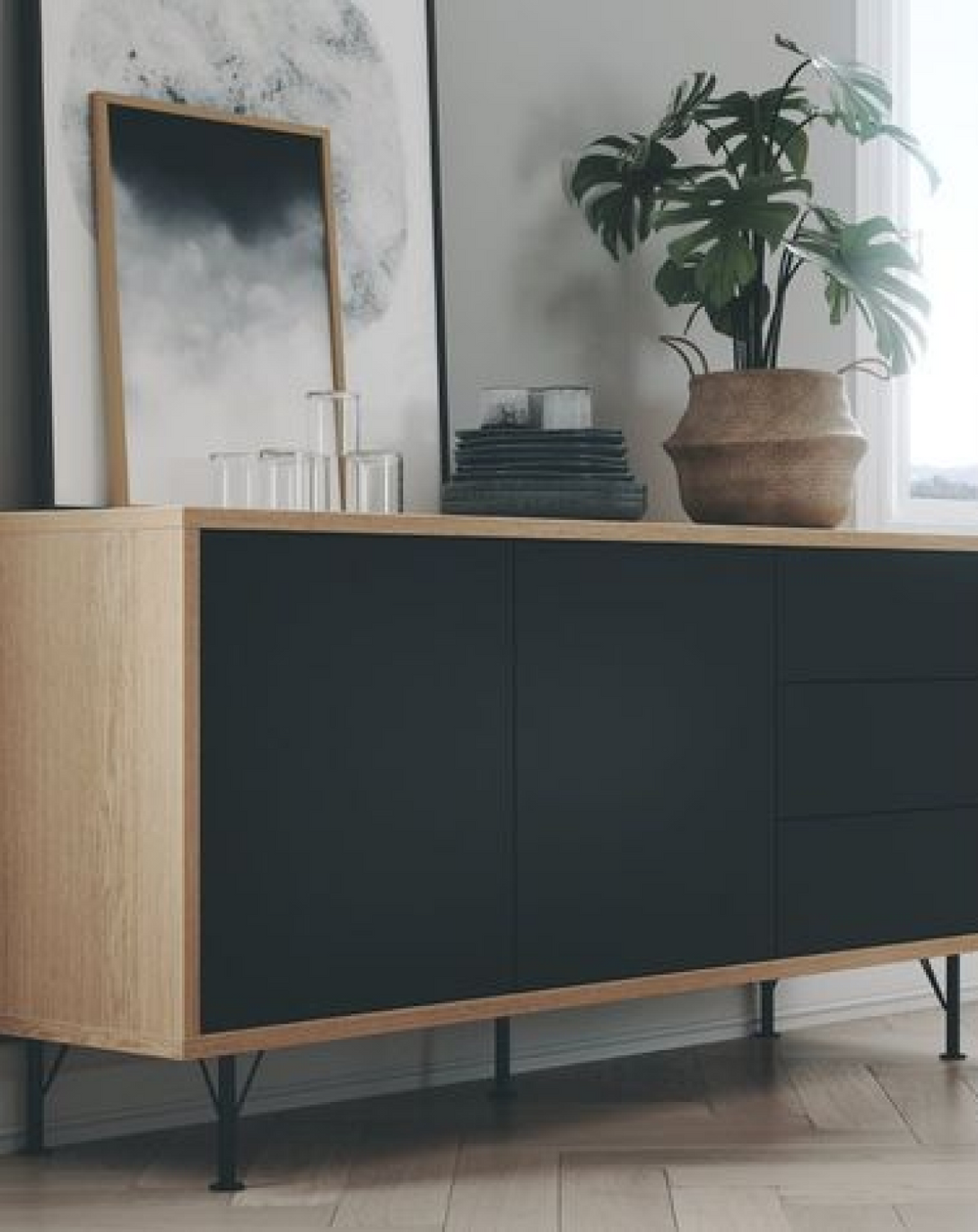 Zoya Fashion Side Board Table | wood end tables with storage ANGIE HOMES