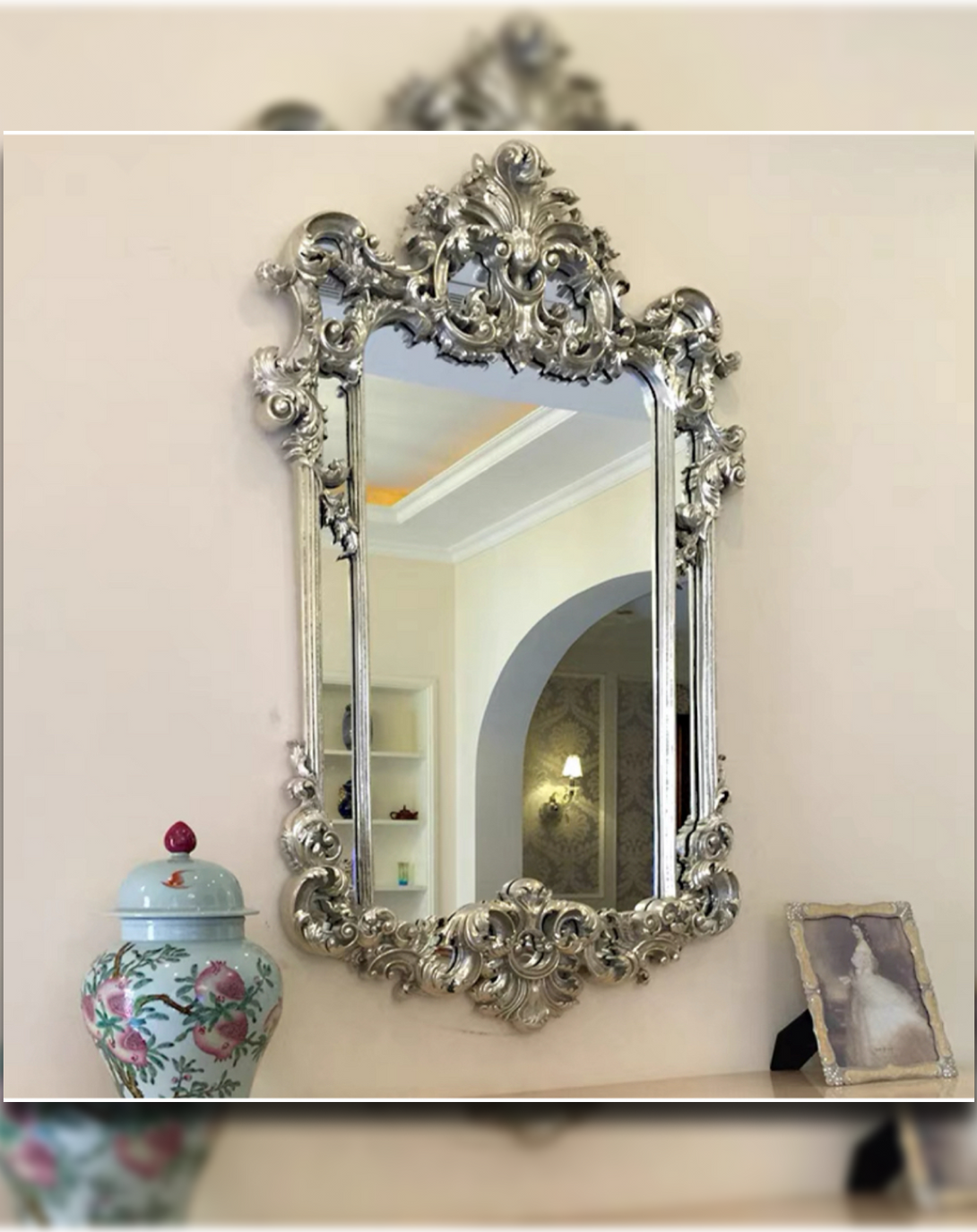 Cherry Classic Gold Leaf Mirror - Angie's India Mirrors ANGIE HOMES