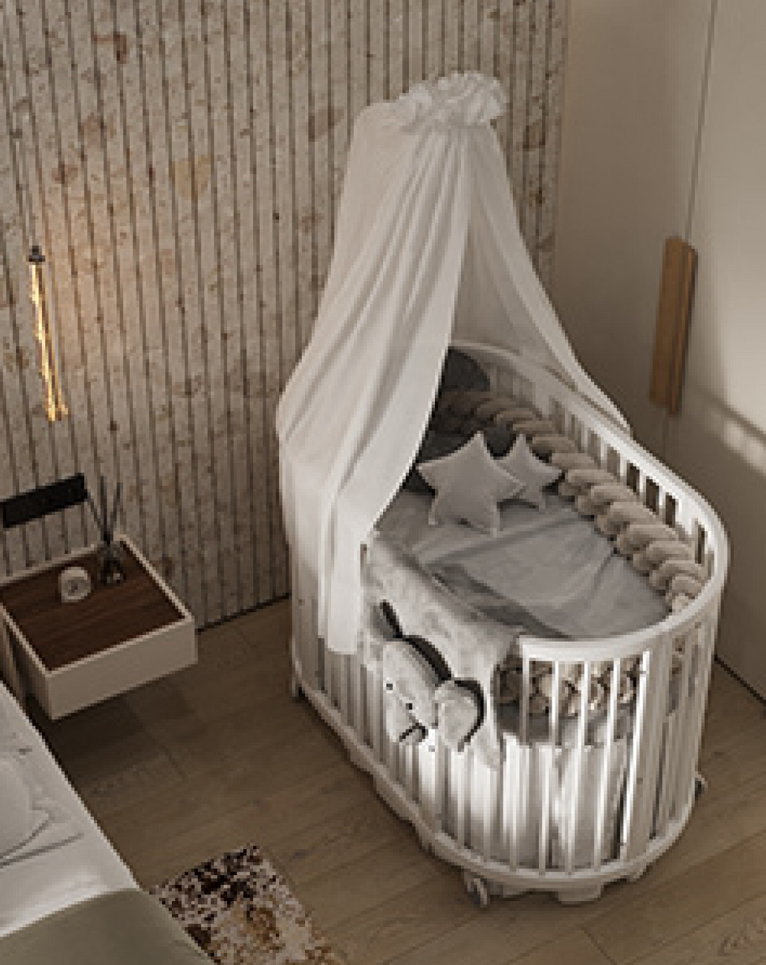 Ember Silver Luxury Crib For Kids Room ANGIE HOMES