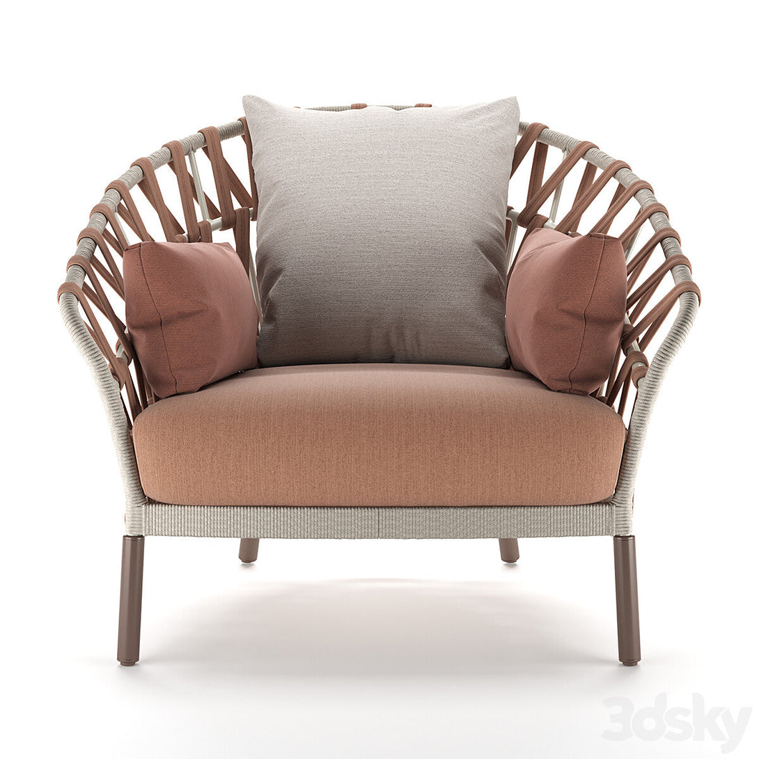 Modern Resistant Patio Sofa Chair ANGIE HOMES