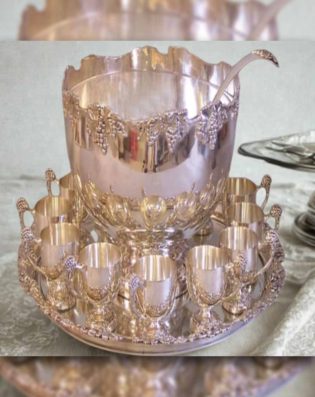 Glorious Modern Gold and Silver Plated Cup Set - Angie Homes Silverware ANGIE HOMES