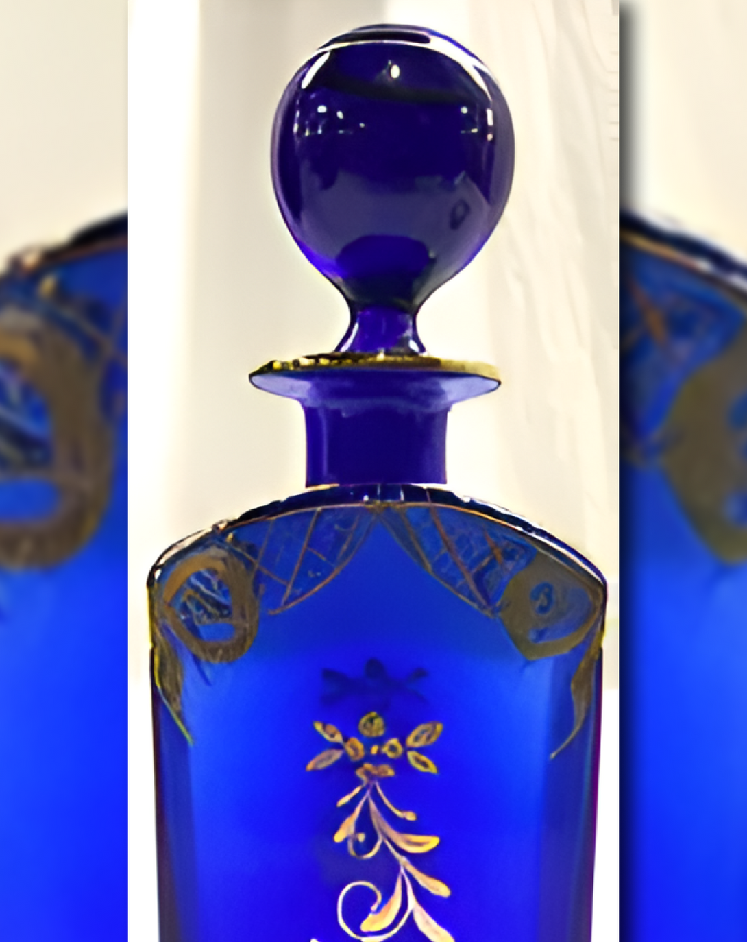 FINLEY BLUE CRYSTAL DECANTER ANGIE HOMES