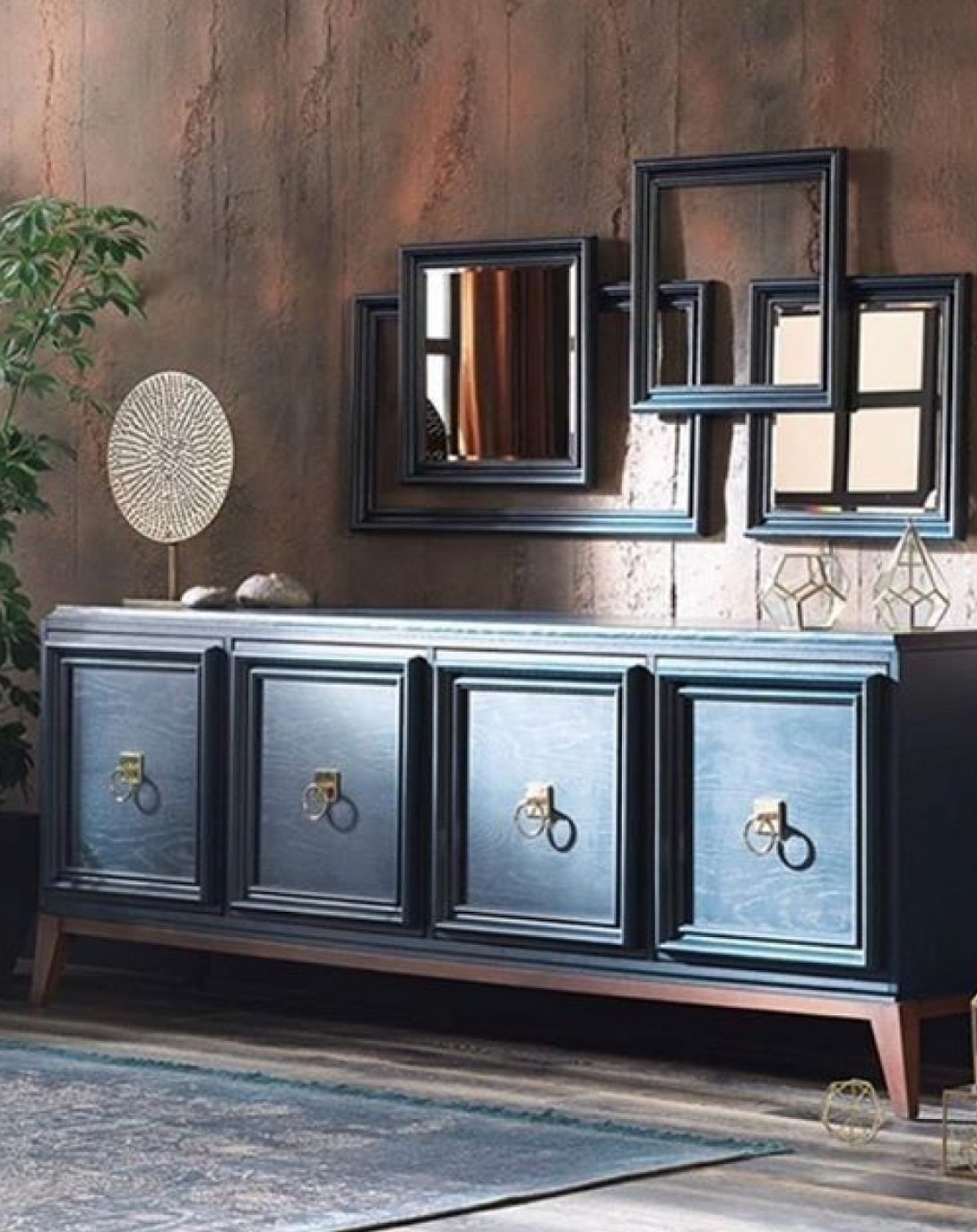 Evie Blue Side Board ANGIE HOMES