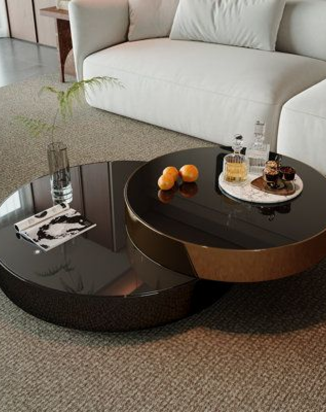 Chase Black Designer Coffee Table ANGIE HOMES