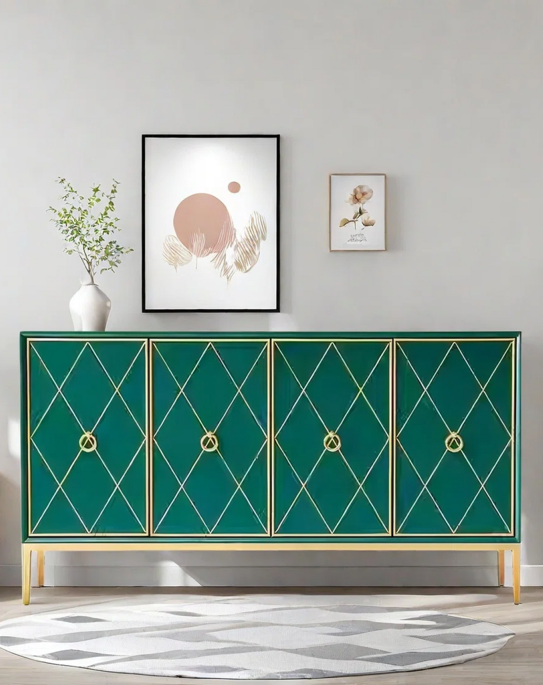 Gaara Green Side Board ANGIE HOMES