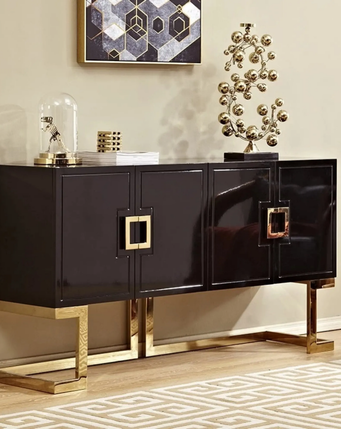 Hiro Voilet Side Board ANGIE HOMES