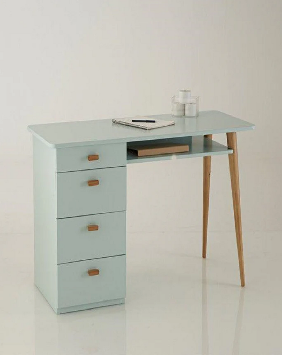 Wallace Sky Blue Study Desk ANGIE HOMES