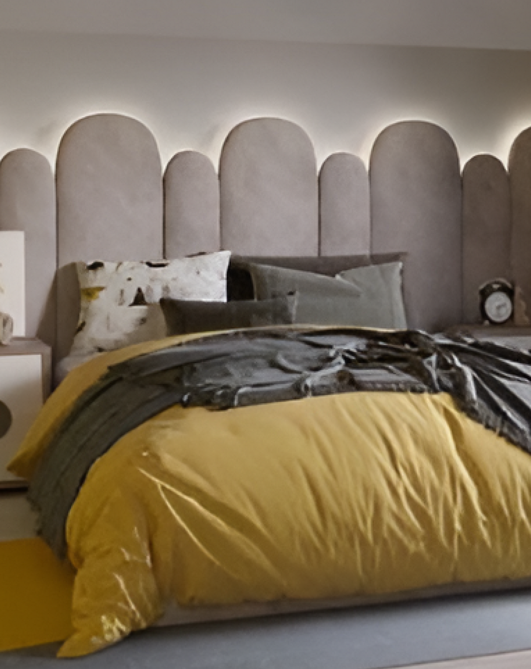 Wren Grey Kids Single Bed With Head Board ANGIE HOMES