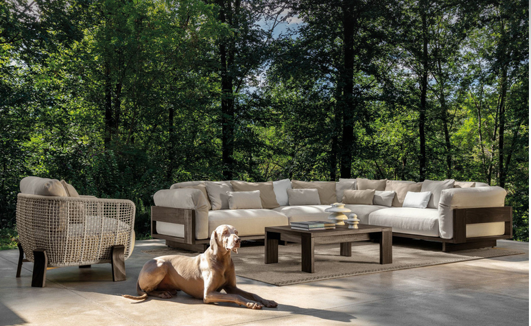 Modern Meadow Mist Luxury Outdoor Sofa ANGIE HOMES