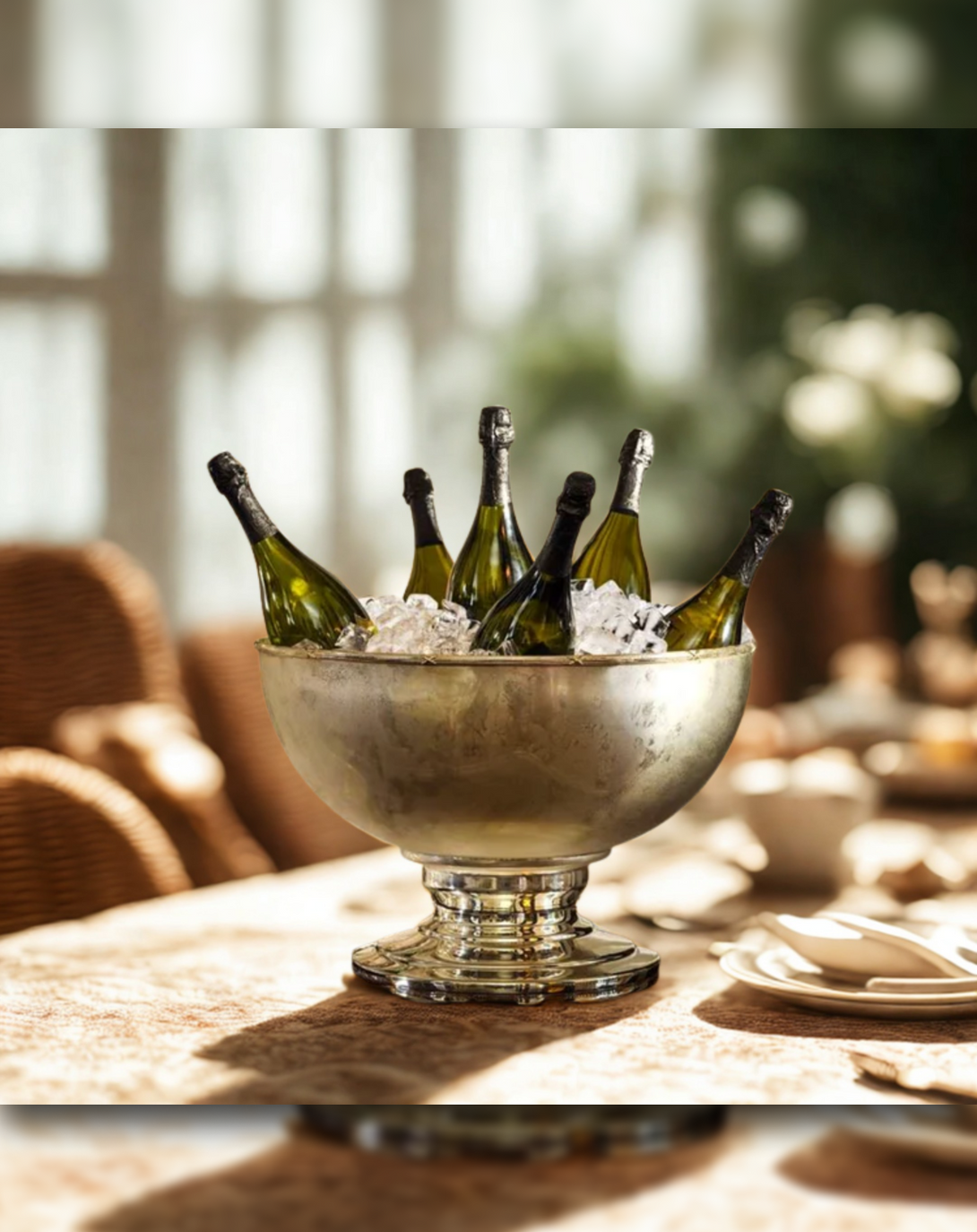Elegance Luxury Gold Wine Champagne Stand Bucket - Angie Homes Silverware ANGIE HOMES