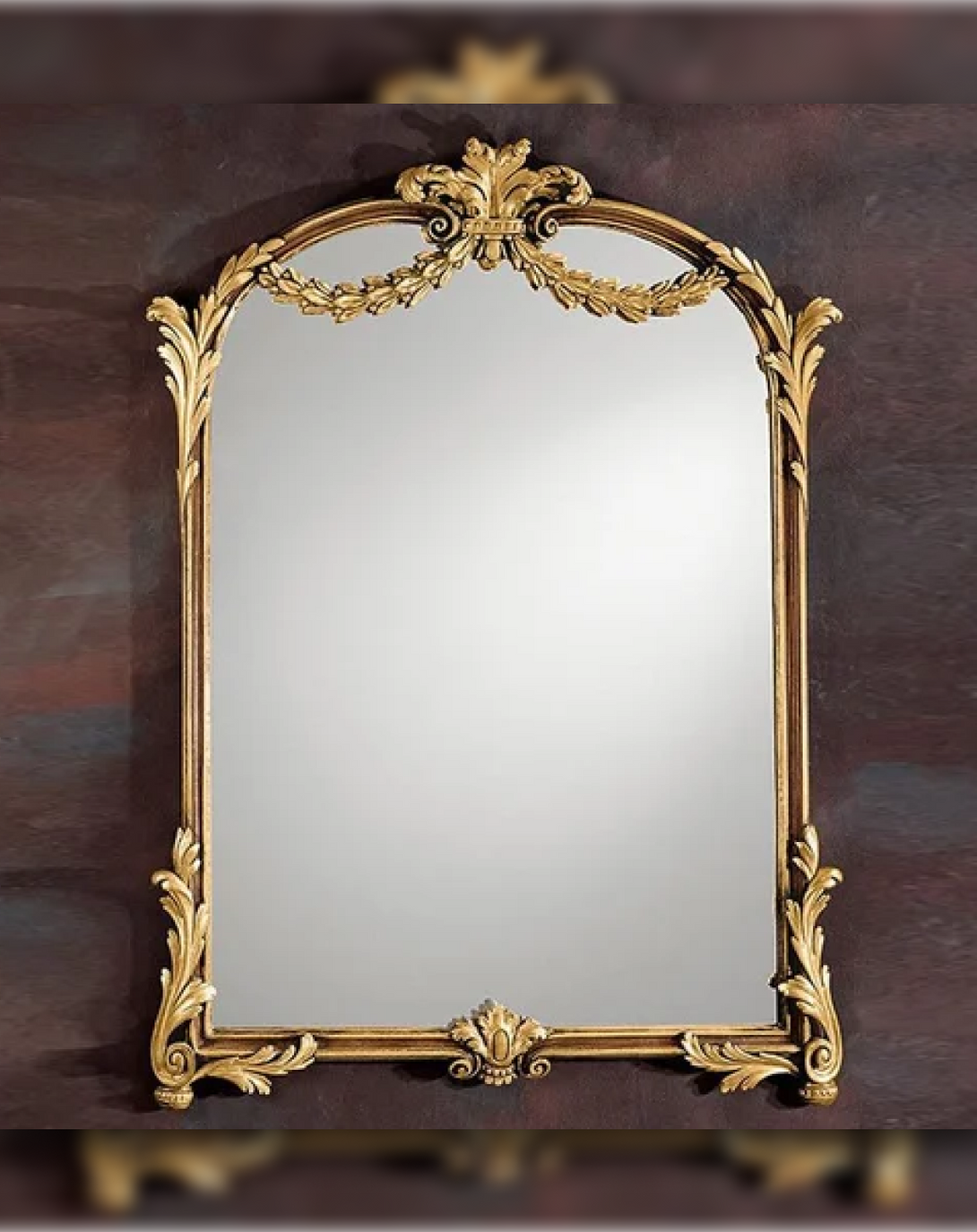 Gaper Classic Gold Leaf Mirror - Angie's India Mirrors ANGIE HOMES