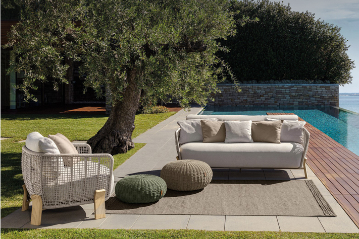 Modern Meadow Mist Luxury Outdoor Sofa ANGIE HOMES