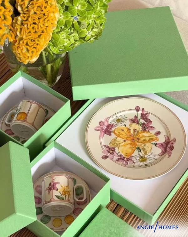 Angie Homes Floral Tea Cup Set for Gifting ANGIE HOMES