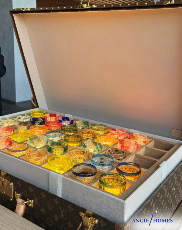 Multicolor Set of Glasses for wedding gifting ANGIE HOMES