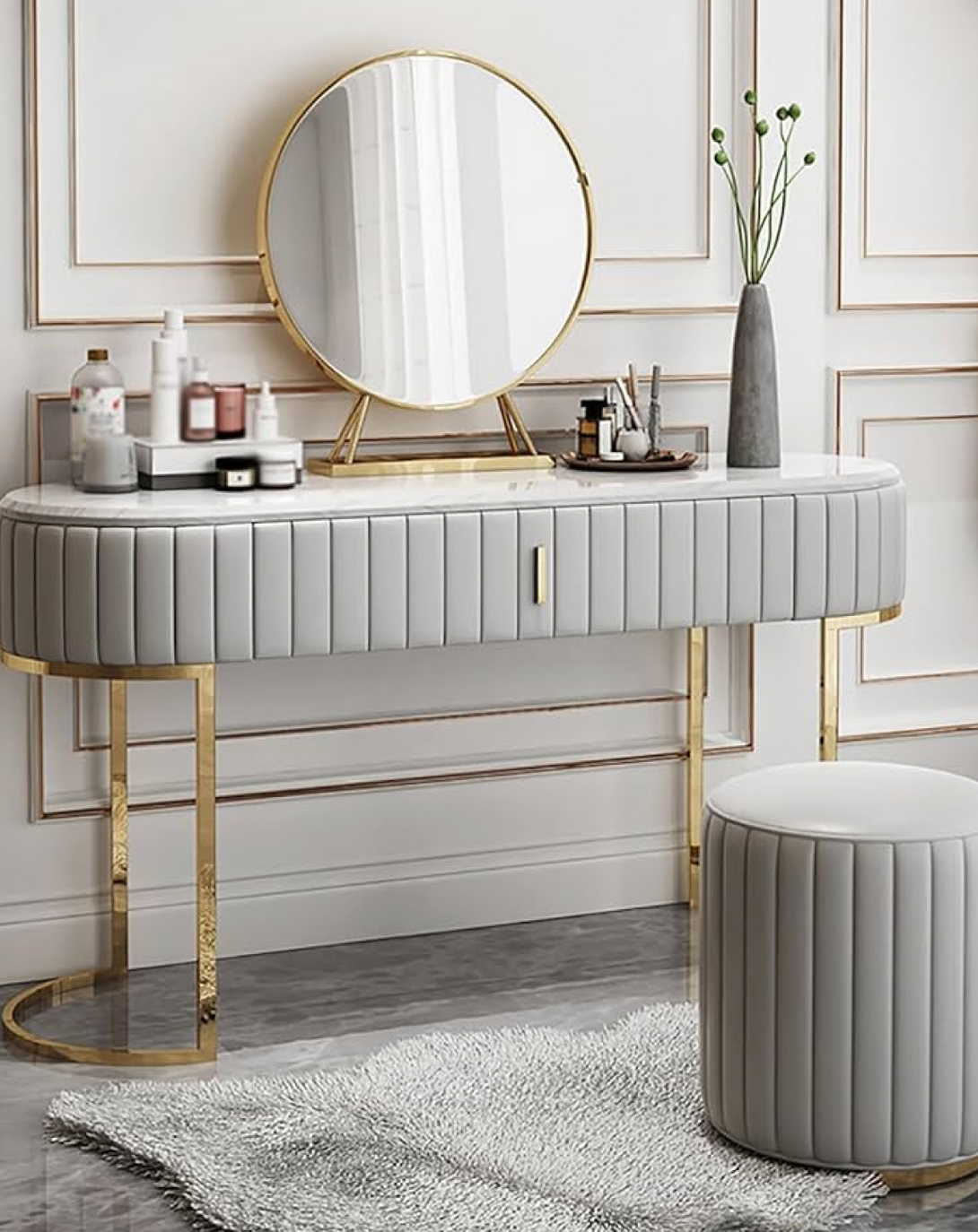 Ivy Grey Study Desk ANGIE HOMES