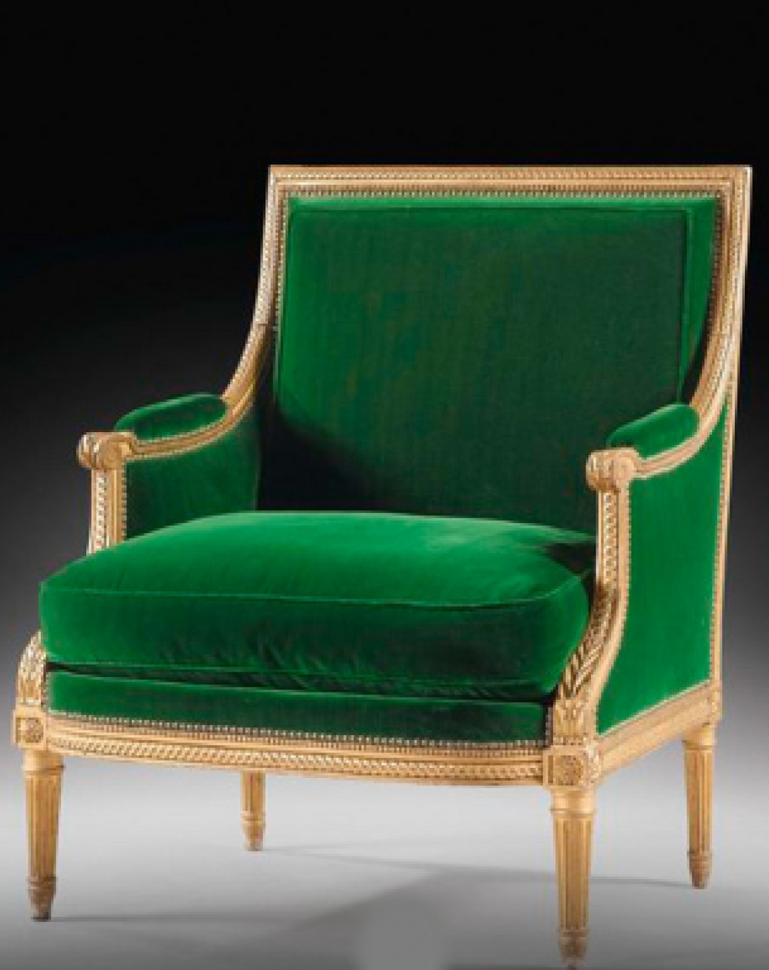 Camibo Green and Gold Leaf Chair - Angie India Furniture ANGIE HOMES