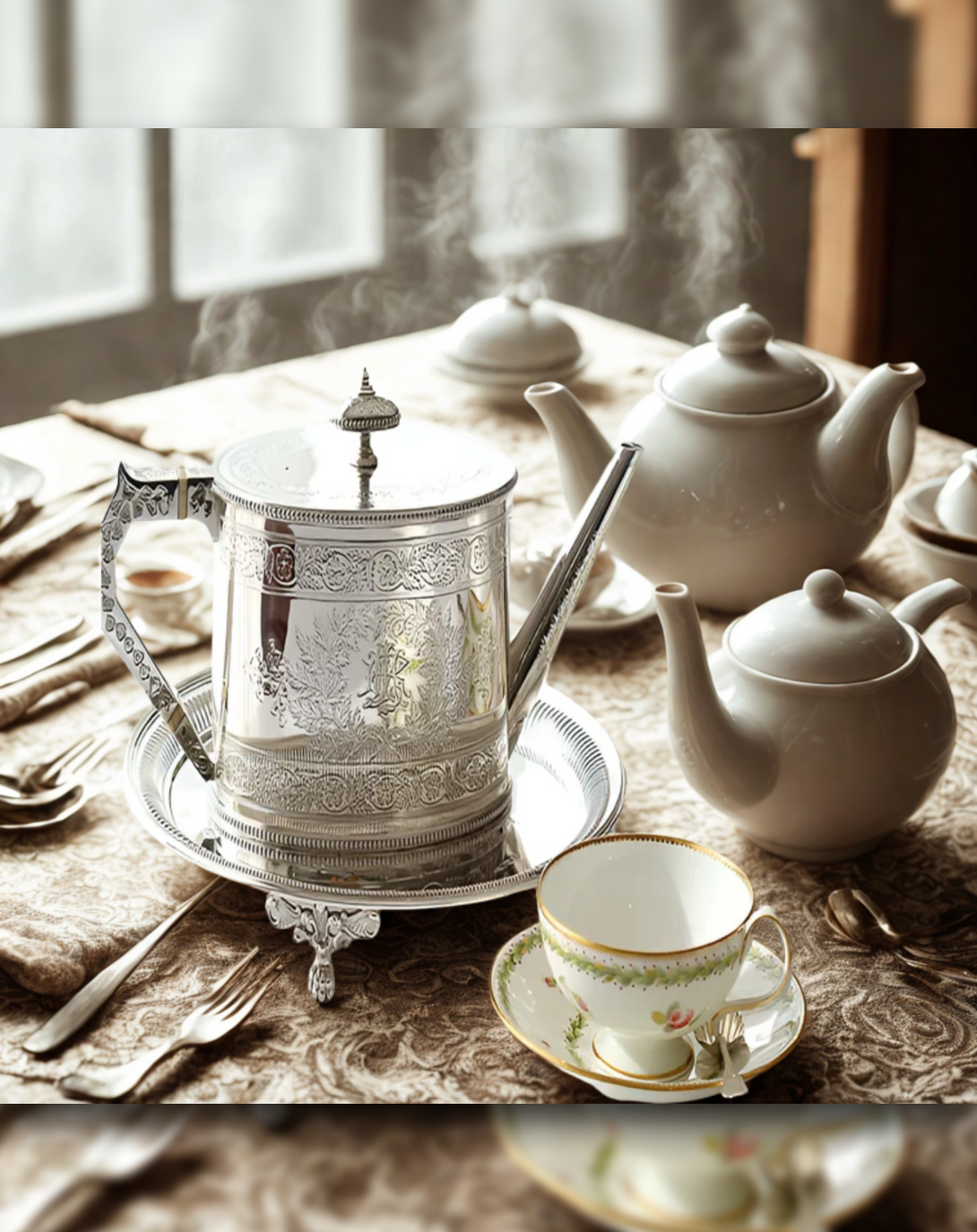 Sterling Luxury Silver Plated Kettle - Angie Homes Silverware ANGIE HOMES