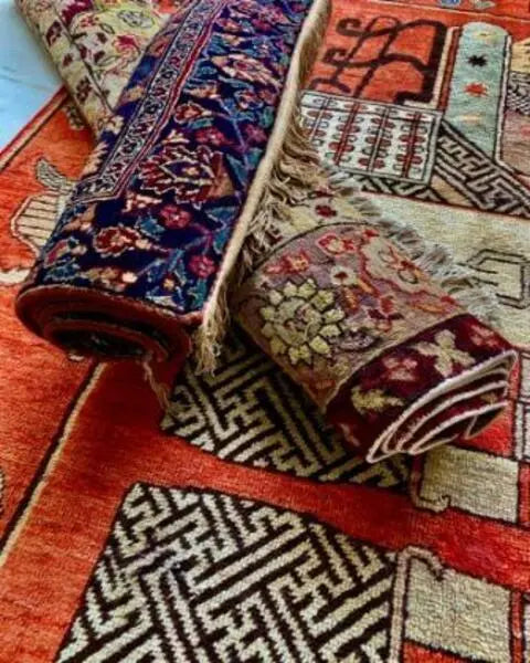 ALI WINE Multicolor Kashmiri Carpet | Kashmiri full room carpet ANGIE KRIPALANI DESIGN - ANGIE HOMES- ANGIES INDIA