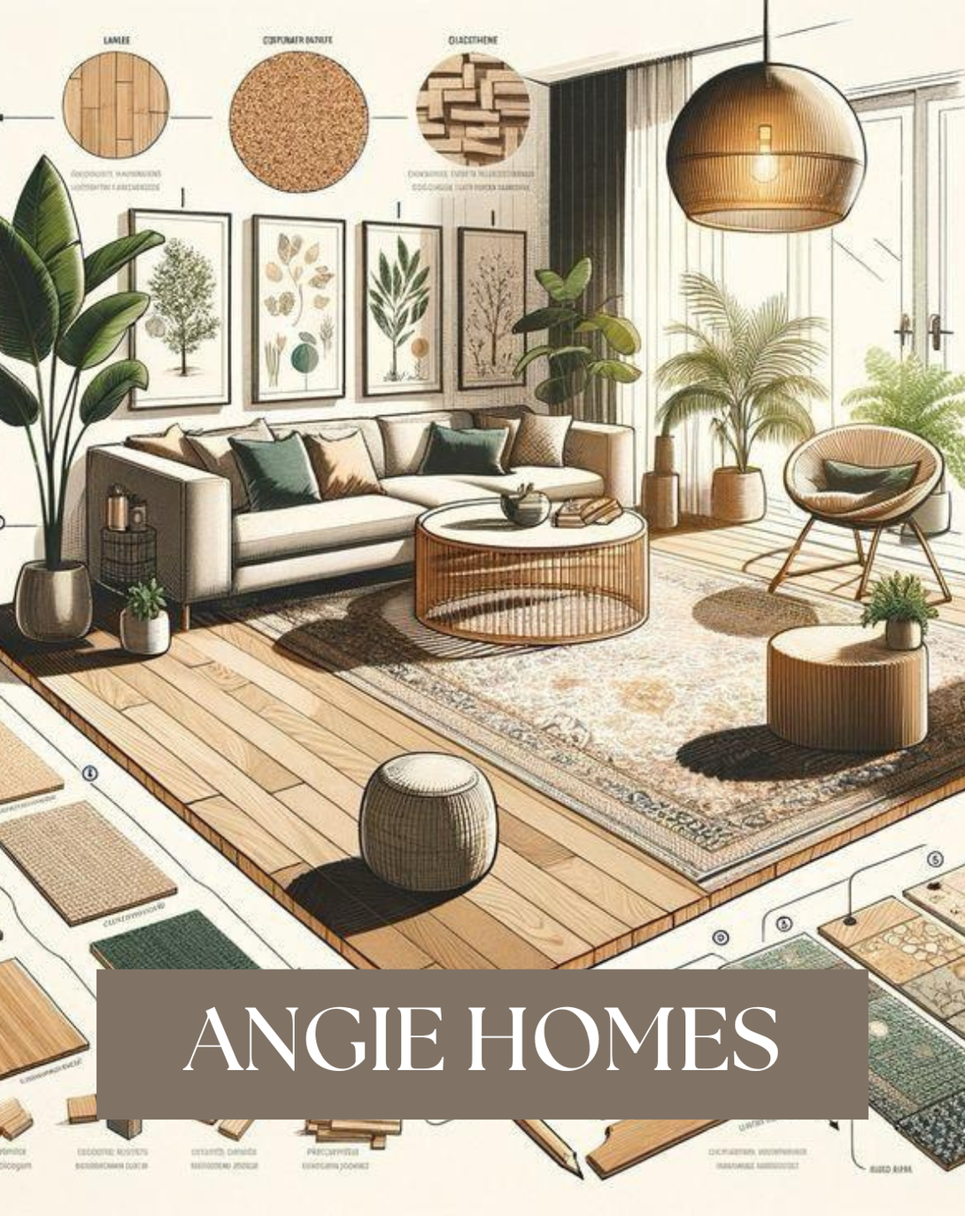 Trendy & Modern Interior Design Of Square Living Hall Room – ANGIE HOMES