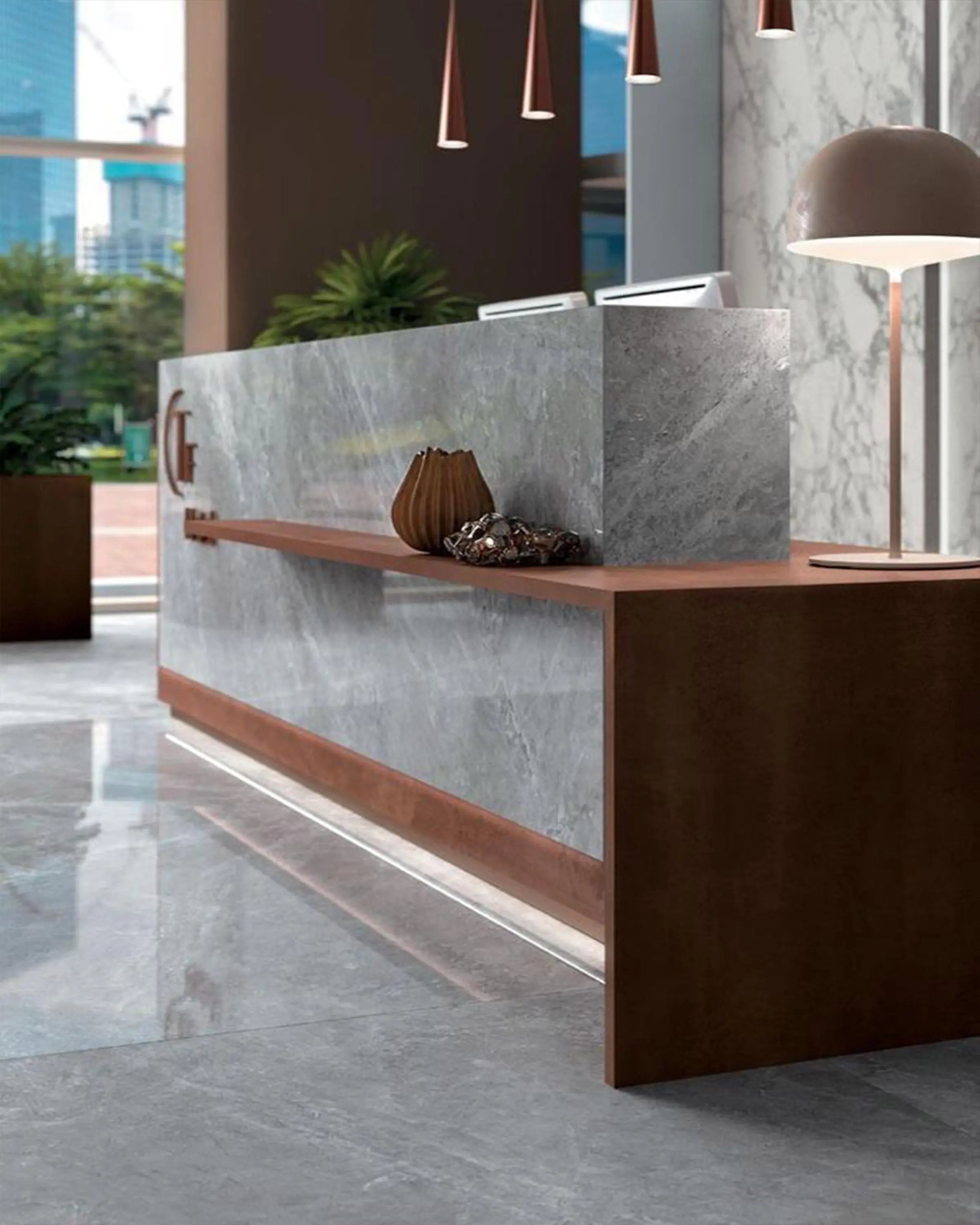 Apistle Grey & Brown Luxury Reception Table