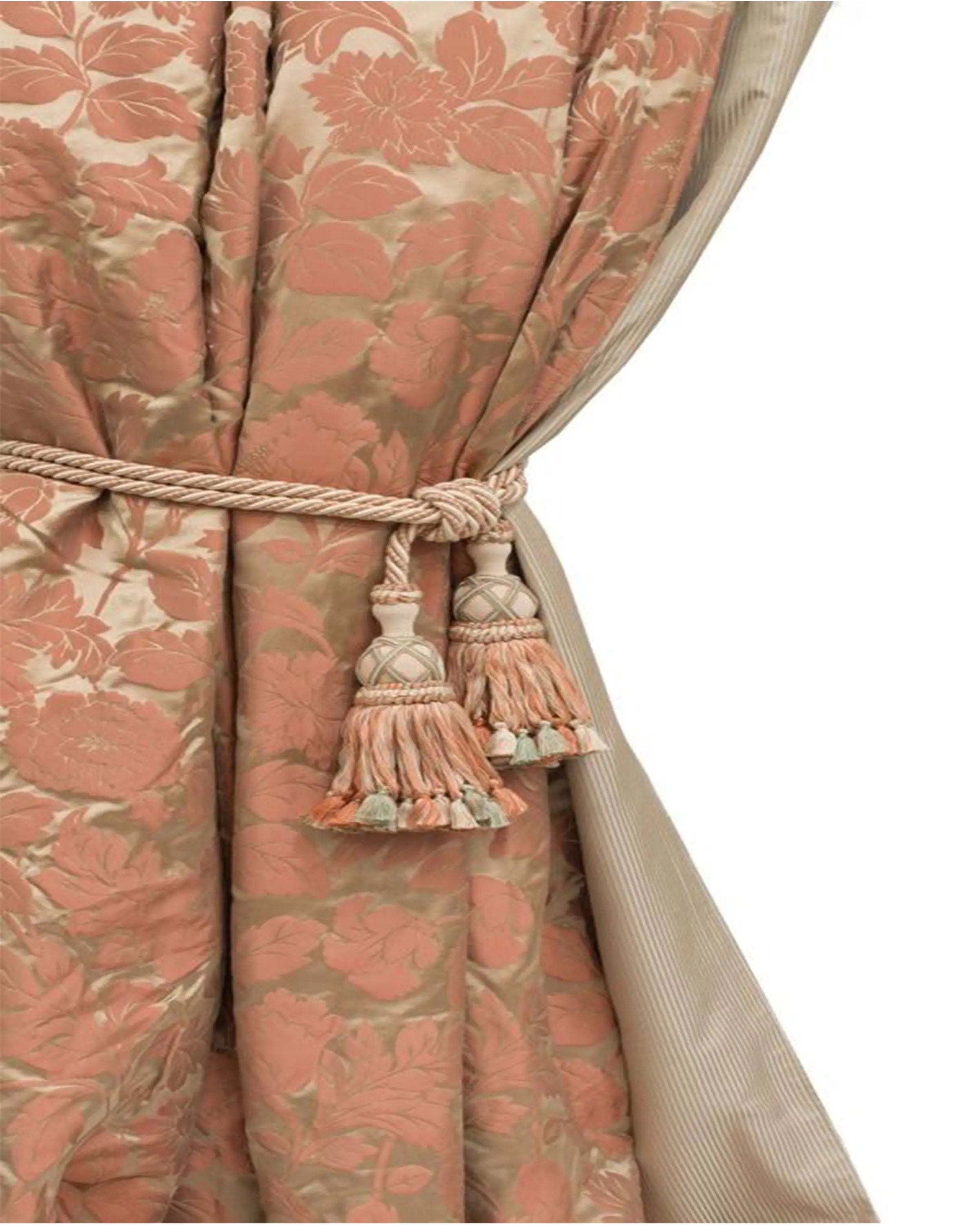 ARIANA PEACH DAMASK FABRIC ANGIE HOMES