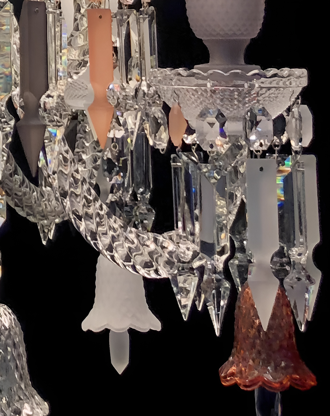 Adelmo Classic Crystals Glass Chandelier Light
