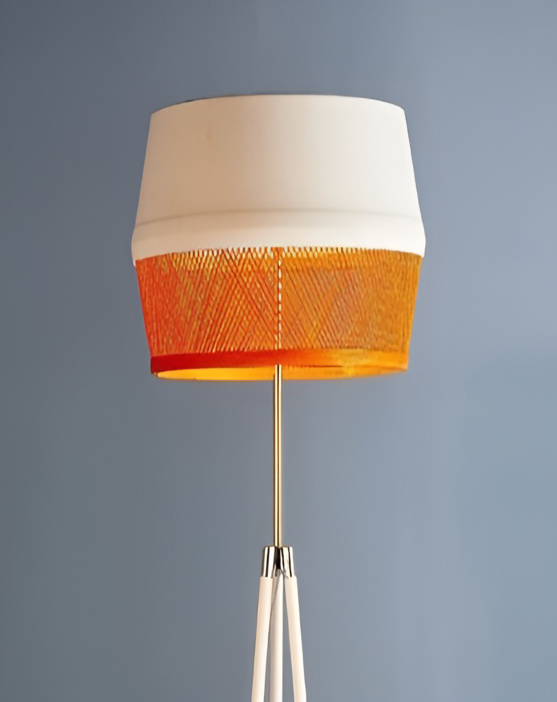 Aerin Orange Lampshade And Modern Standing Lamp ANGIE HOMES