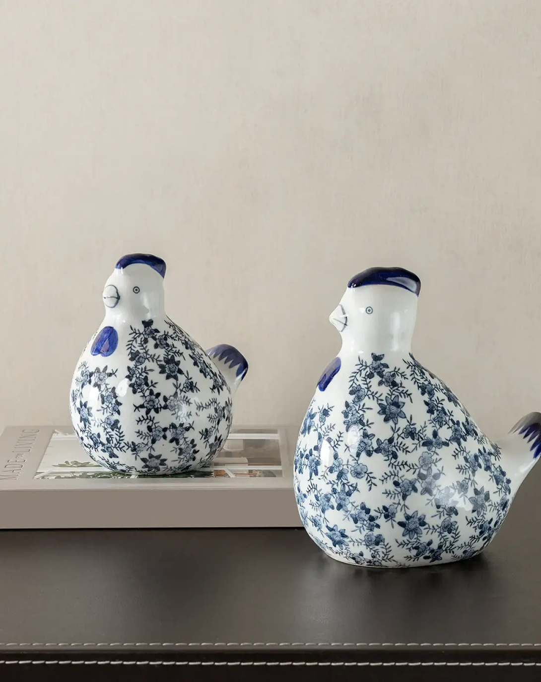Agatha Blue and White Vases Set of 2 - Angie Homes ANGIE HOMES