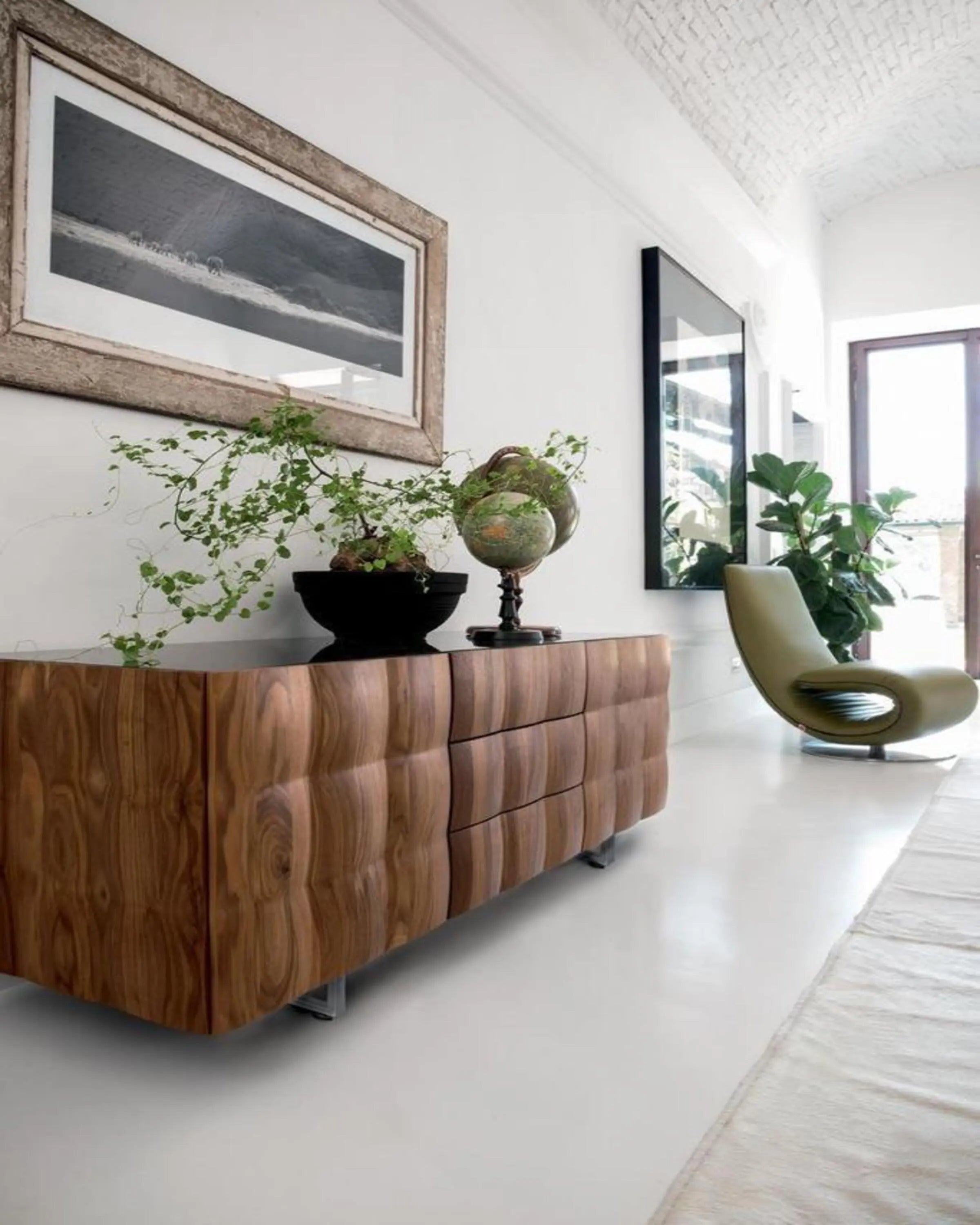 Alinta Wooden Modern Side Board ANGIE HOMES
