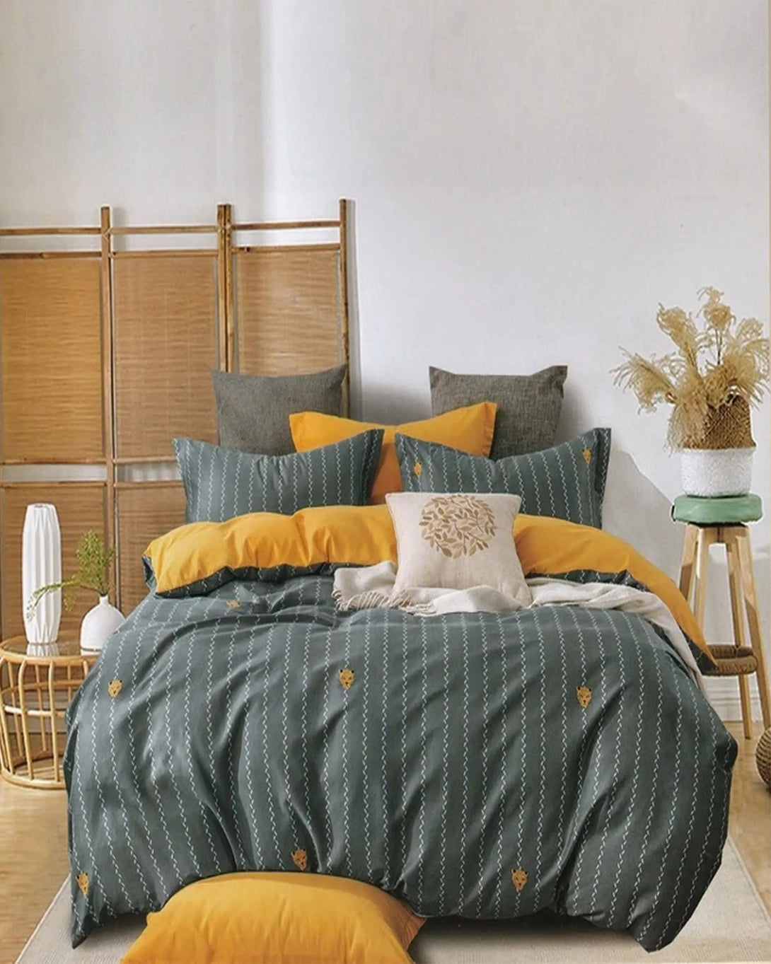 Albertus Grey Bedsheet Set