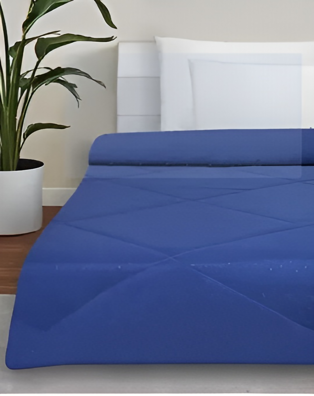 Alwin Blue Cotton Duvet Bed Covers ANGIE HOMES