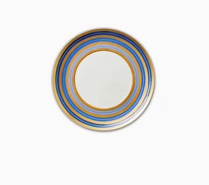 Apsel Blue and Gold Plates Set