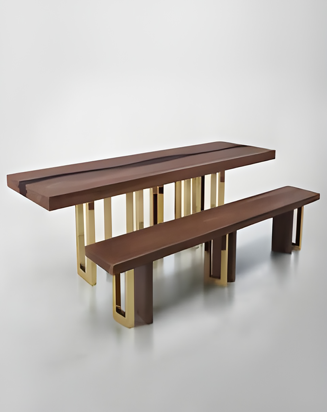 Arbre Brown Reception Desk  L Shaped Reception Desk