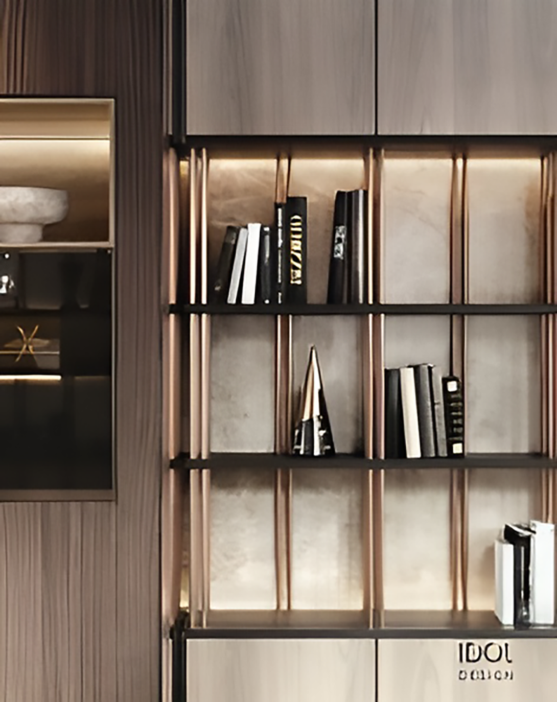 Aruna Living Room Shelf ANGIE HOMES