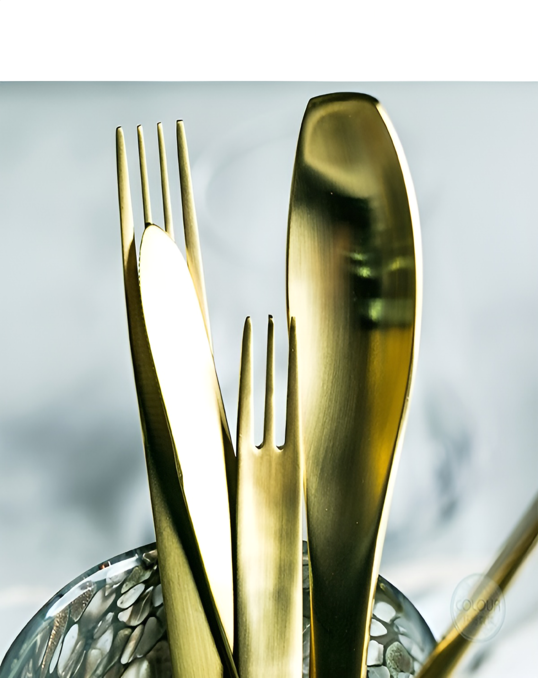 Avery Gold Finish Cutlery ANGIE HOMES