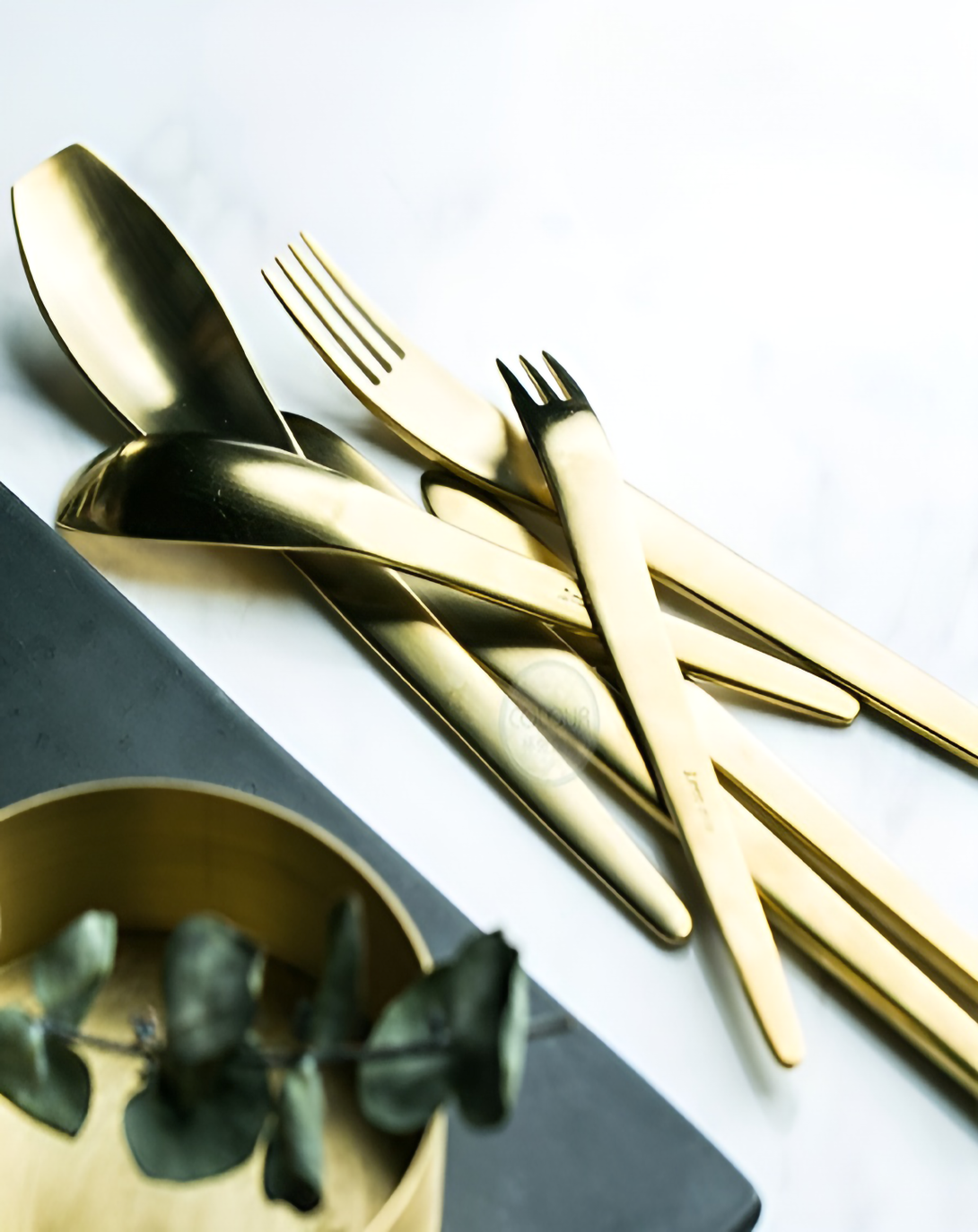 Avery Gold Finish Cutlery ANGIE HOMES