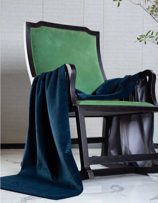 BIMO COZY BLUE THROWS AND BLANKETS -ANGIE HOMES ANGIE KRIPALANI DESIGN - ANGIE HOMES