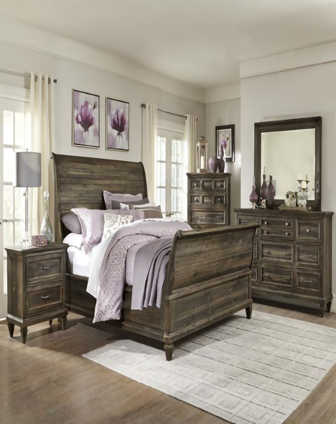 BLAKE BROWN WOODEN BED