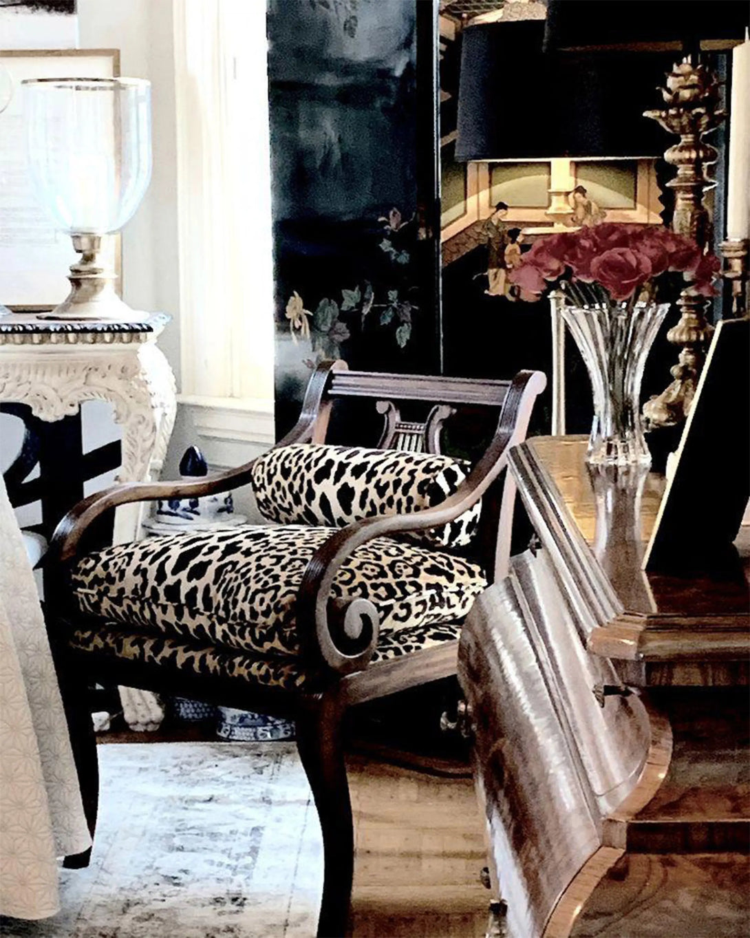 BOAR PRINTED CHAIR ANGIE HOMES