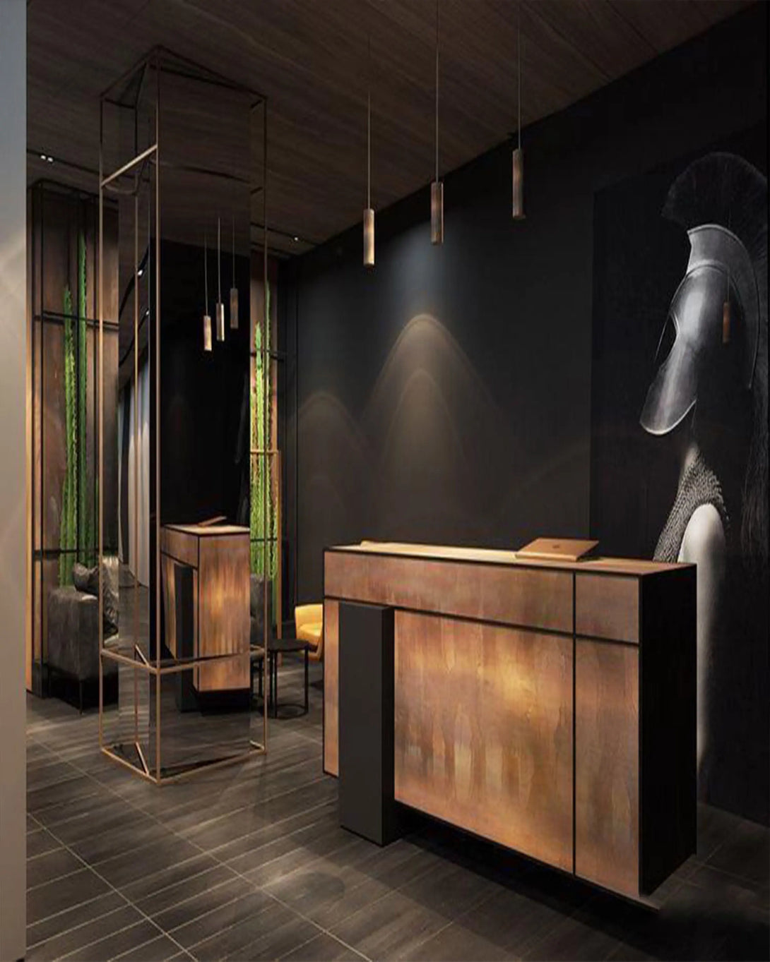 Booze Wooden Reception Desk