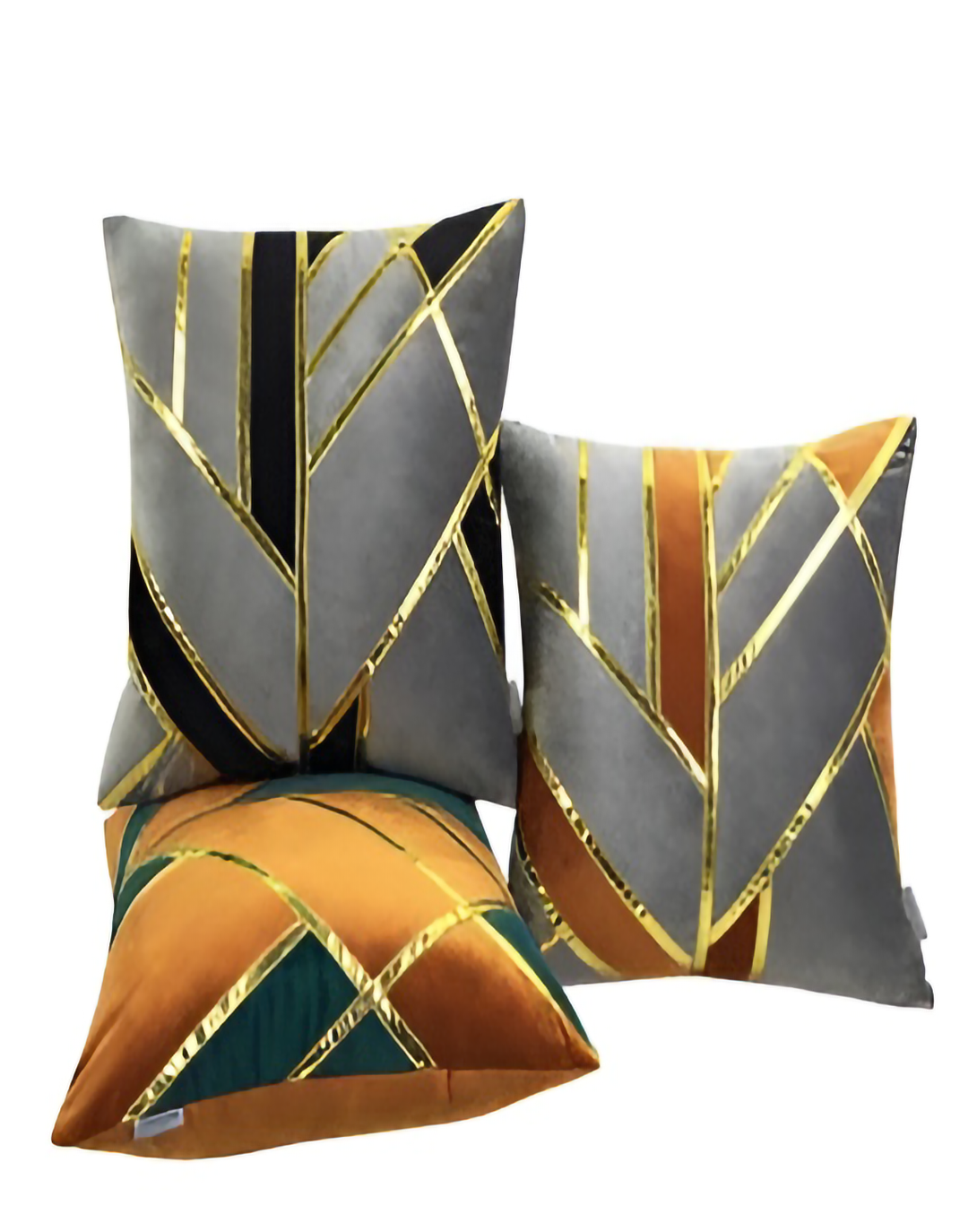 BOSS BEST GREY & GOLD  CUSHION
