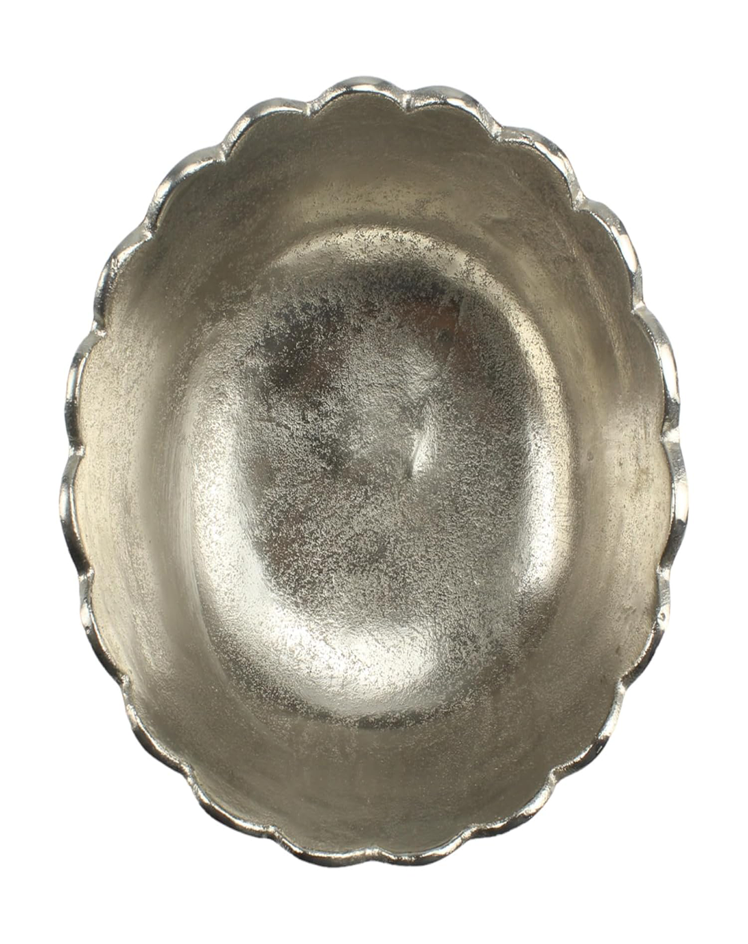 Banana Leaf Silver Plated Thali - Angie India Serverware ANGIE HOMES