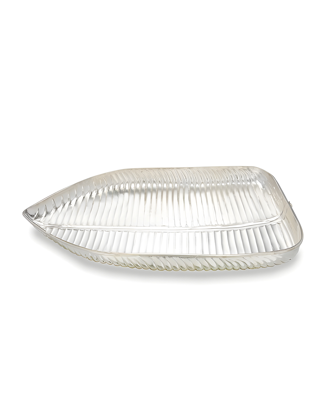 Banana Leaf Silver Plated Thali 