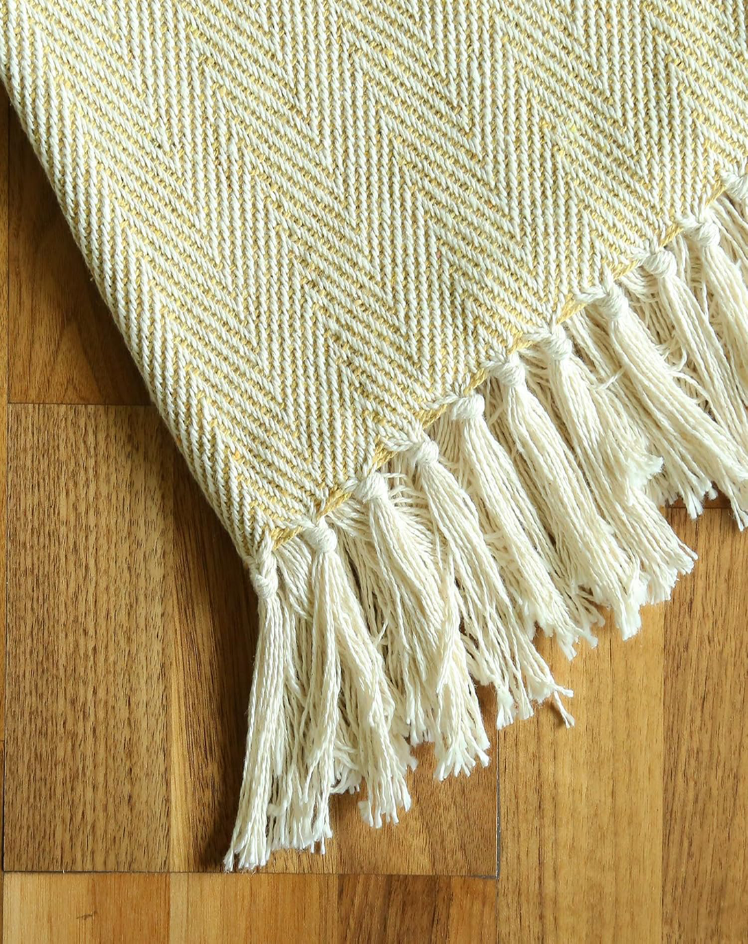 Banyan Cream Casual Throws Blanket ANGIE HOMES