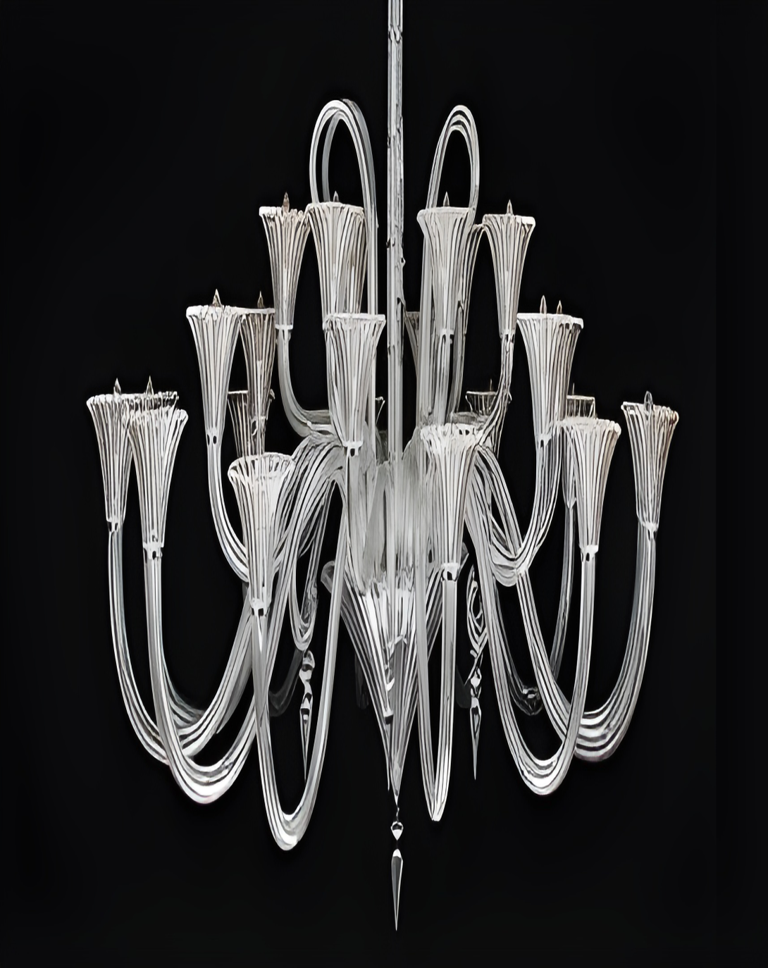 Bassa Classic Crystal Glass Chandelier Light ANGIE HOMES