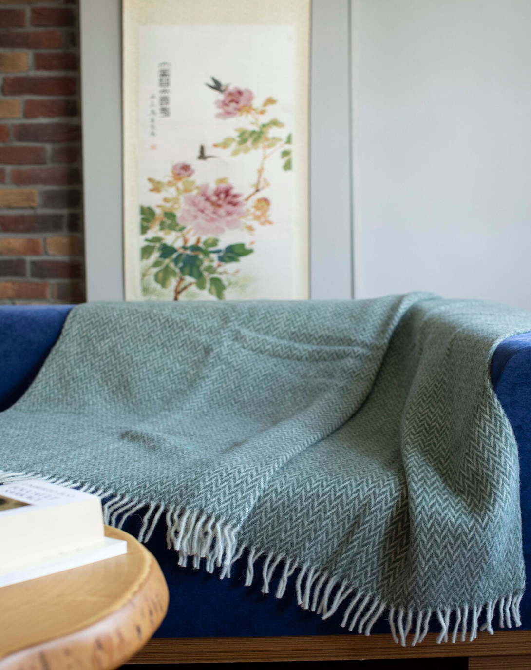 Bayou Light Blue Throw & Blanket